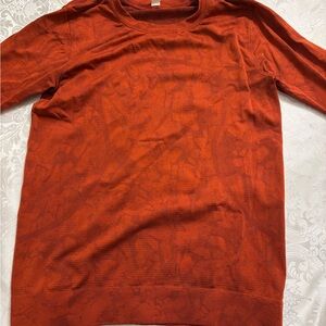 lululemon athletica Orange Long Sleeve Tee